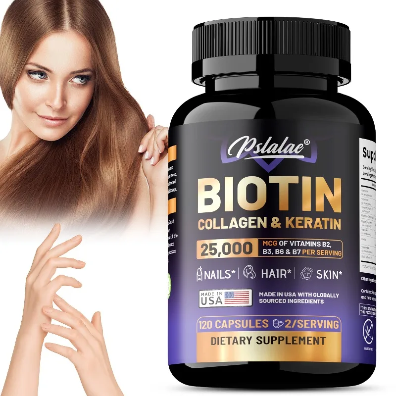 Biotin Hair Growth - Biotin Collagen Keratin Supplement - Supports