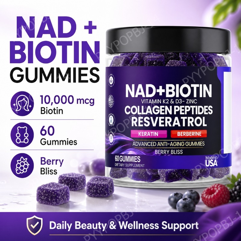 Nutrition Zinc - Biotin Collagen Gummies with NAD+ Resveratrol
