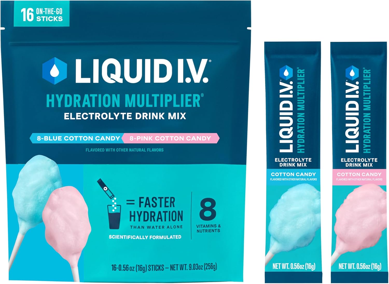 Electrolyte Powder Pack - Liquid Intravenous® Hydration Multiplier - Cotton