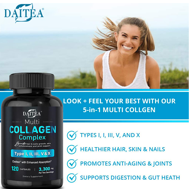 Multi Collagen Complex Capsule - Digestive Enzyme Blend review and price