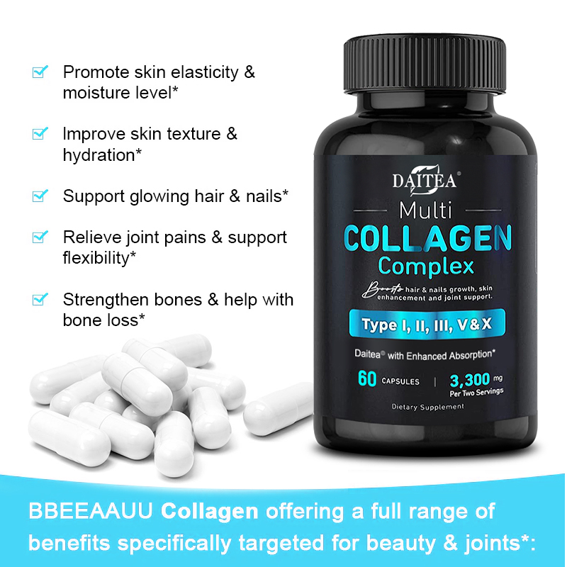 Multi Collagen Complex Capsule - Digestive Enzyme Blend review and price