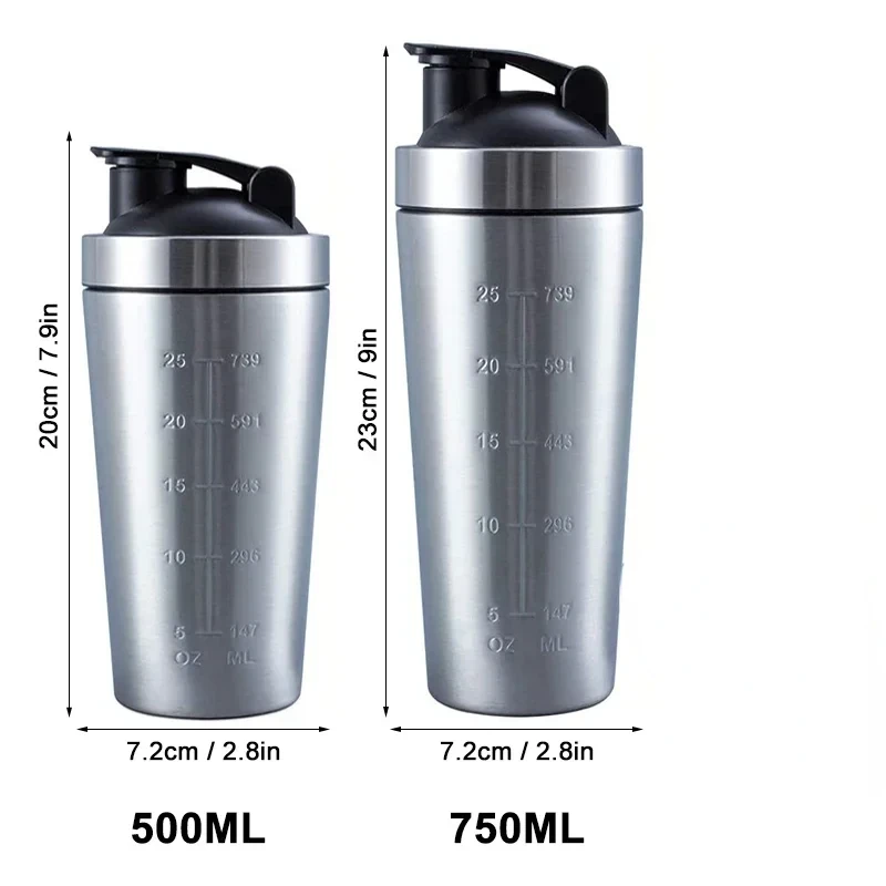 Stainless Steel Protein Shaker - Nutrition Sports Fitness review and price