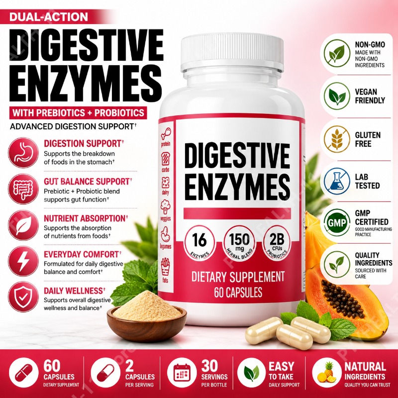 Digestive Enzymes with Prebiot - Digestive Enzyme Blend review and price