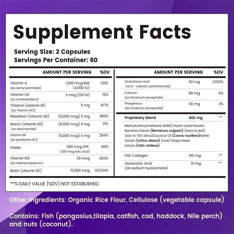 Biotin Collagen Keratin Supple - Biotin Hair Growth review and price
