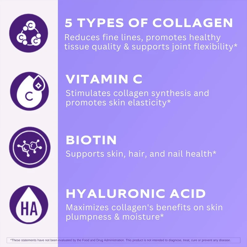 60 Capsules of Multi Collagen  - Biotin Hair Growth review and price