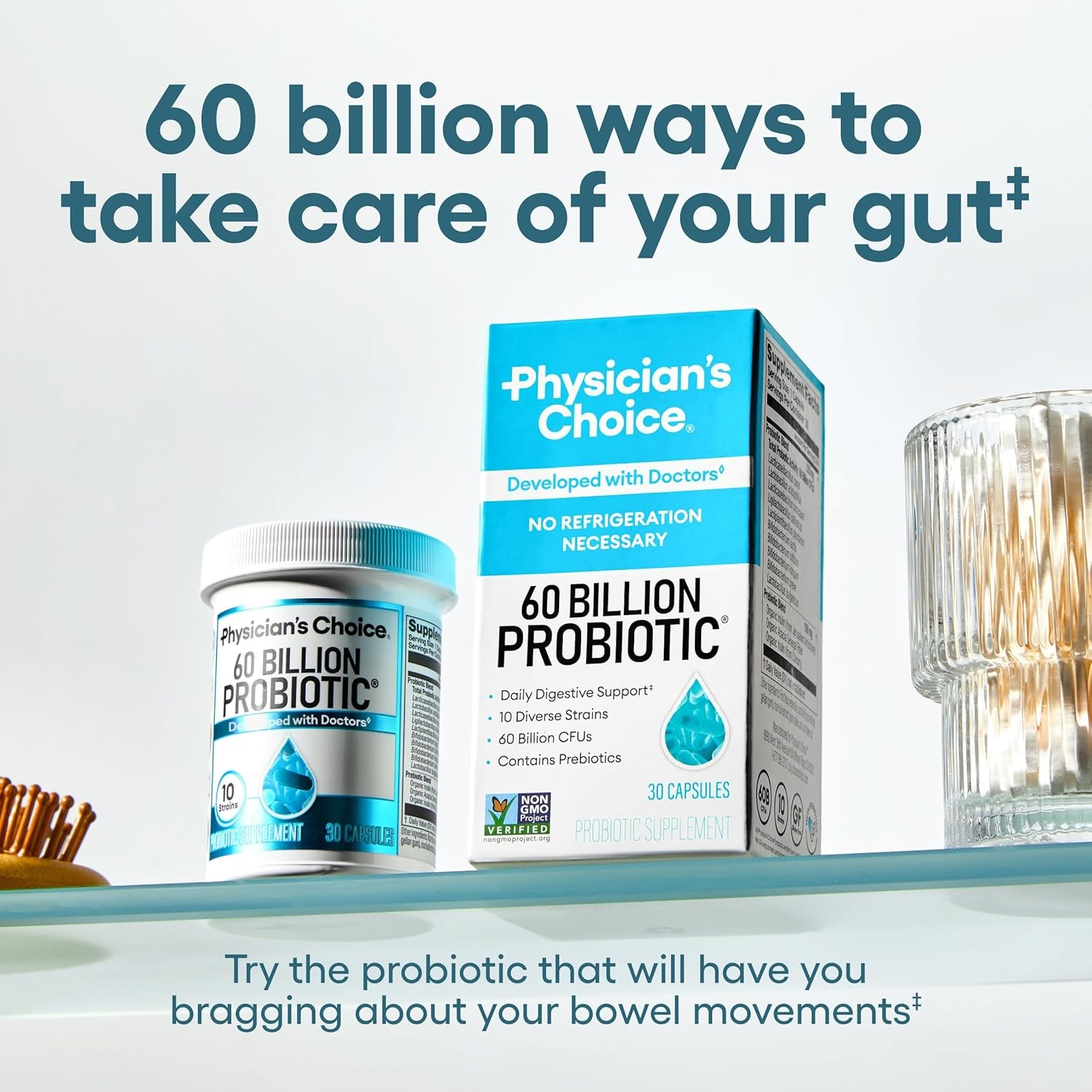 Probiotics 60 Billion CFU - Mu - Digestive Enzyme Blend review and price