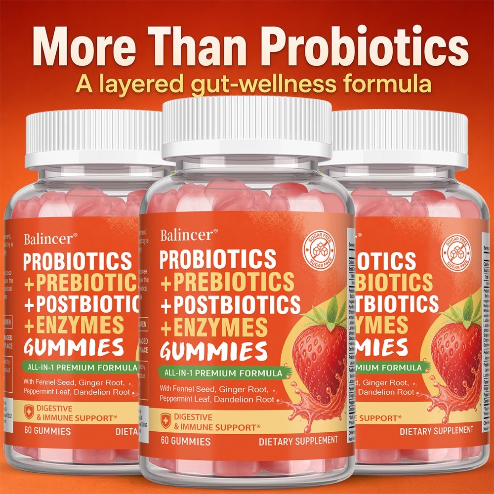 Probiotic Gummies, Prebiotics  - Digestive Enzyme Blend review and price