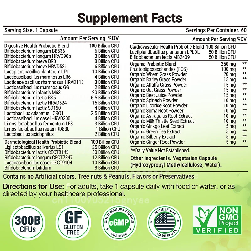 Female Probiotics 100 Billion  - Digestive Enzyme Blend review and price