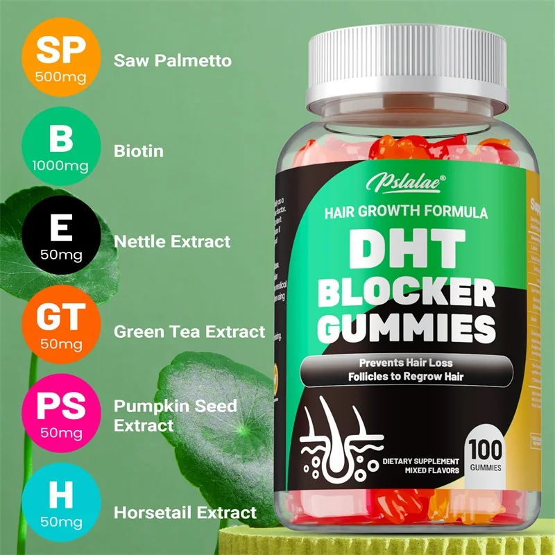 DHT Blocker Gummies - Reduces  - Biotin Hair Growth review and price
