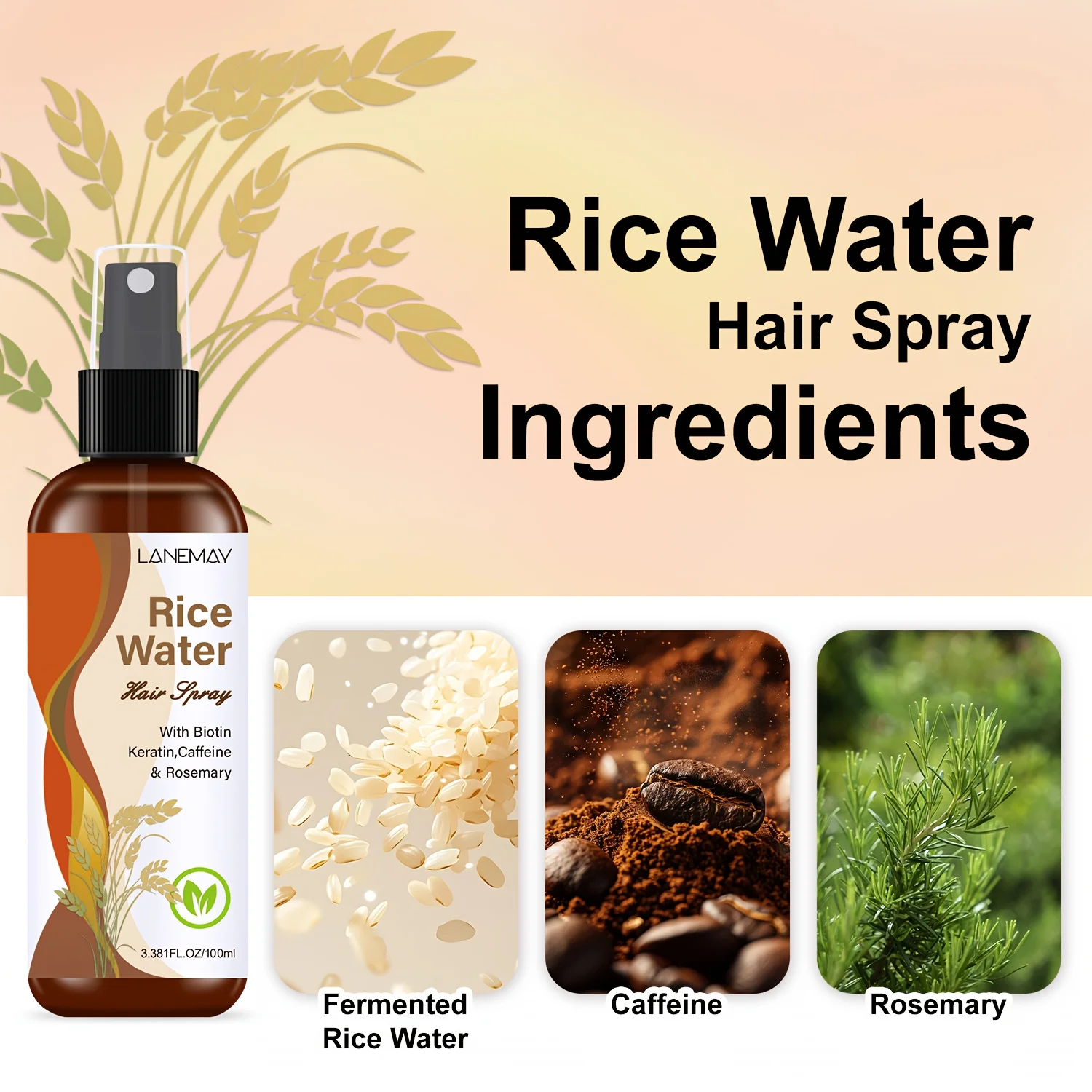 Rice Water Hair Spray - with B - Biotin Hair Growth review and price