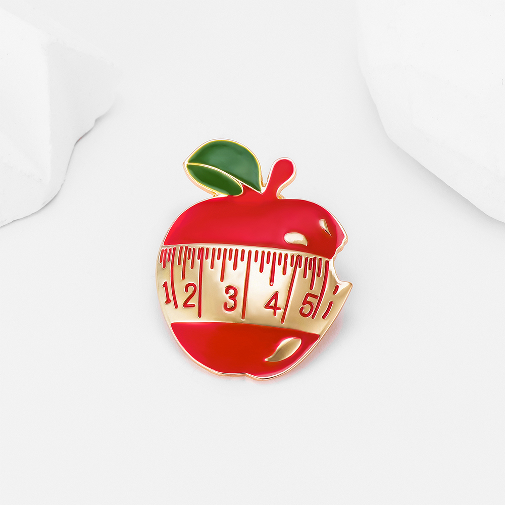 Nutrition Apple Enamel Brooch  - Nutrition Zinc review and price