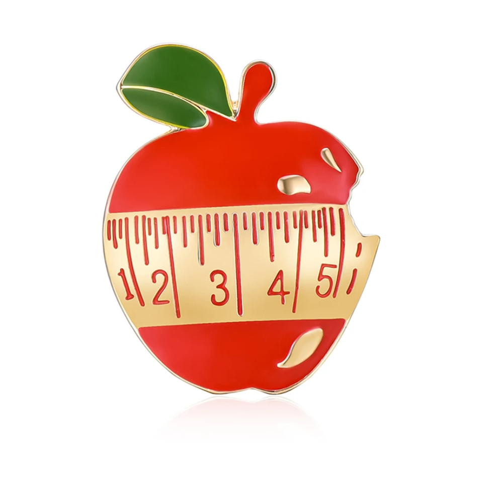 Nutrition Apple Enamel Brooch  - Nutrition Zinc review and price