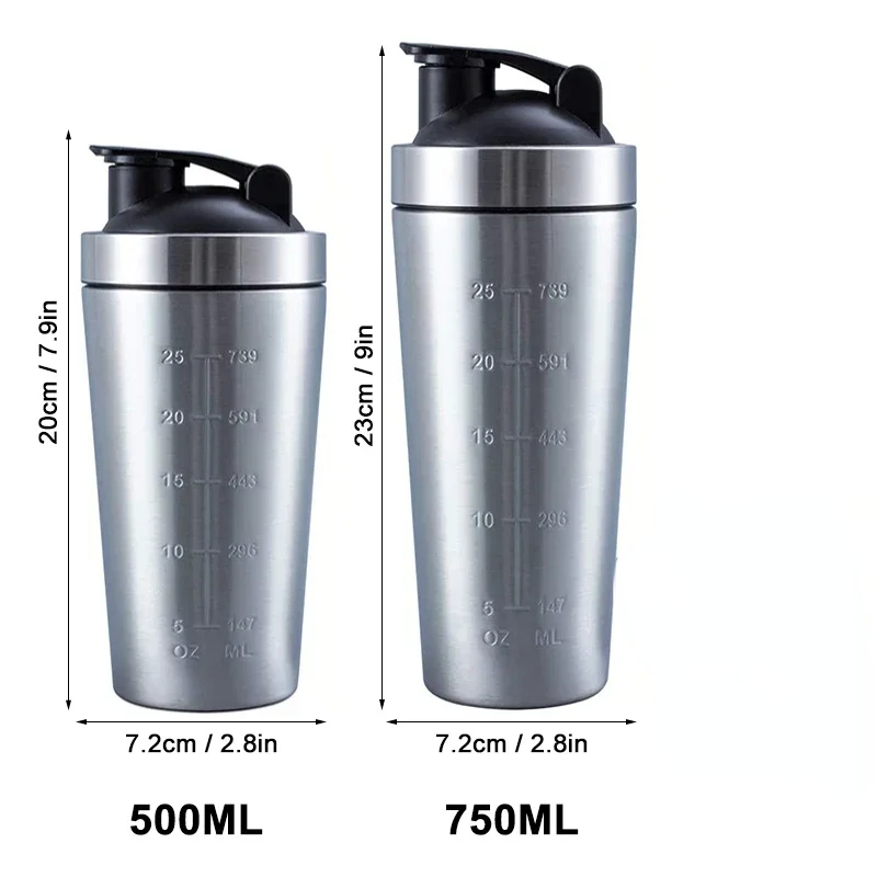 Stainless Steel Protein Shaker - Nutrition Sports Fitness review and price